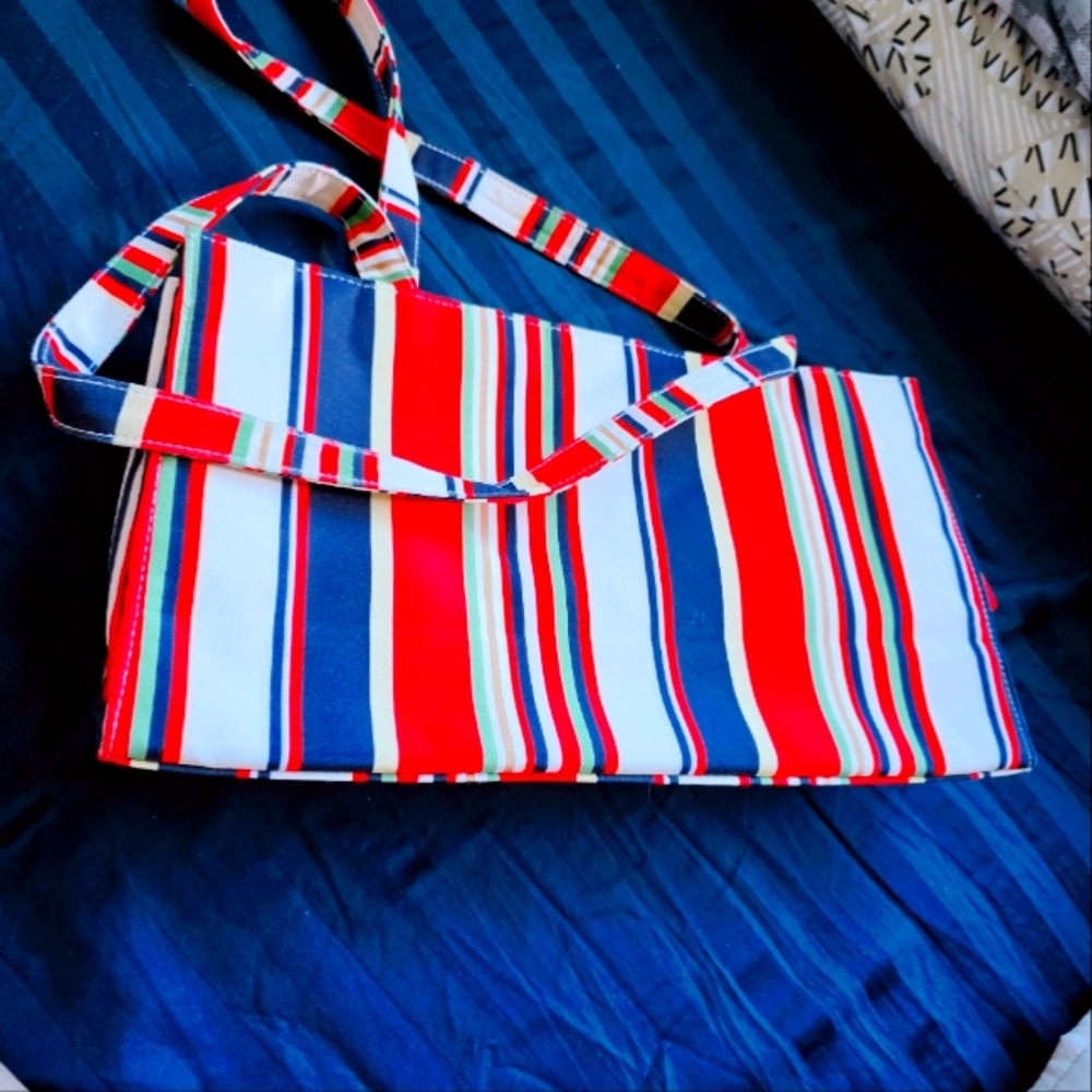 Striped Multicolor Tote Bag